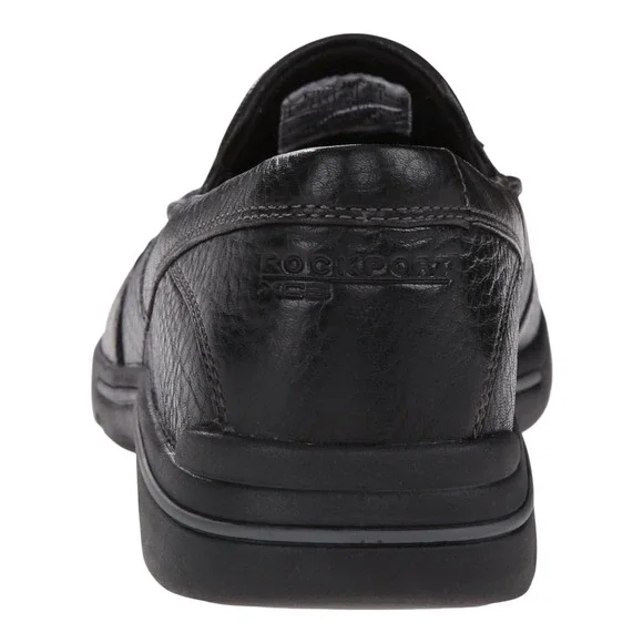 Rockport Eberdon Black Leather Slip On Loafer Shoes Men 13W - Picture 3 of 11